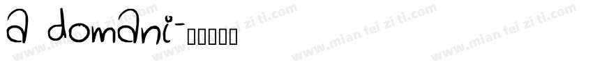 a domani字体转换